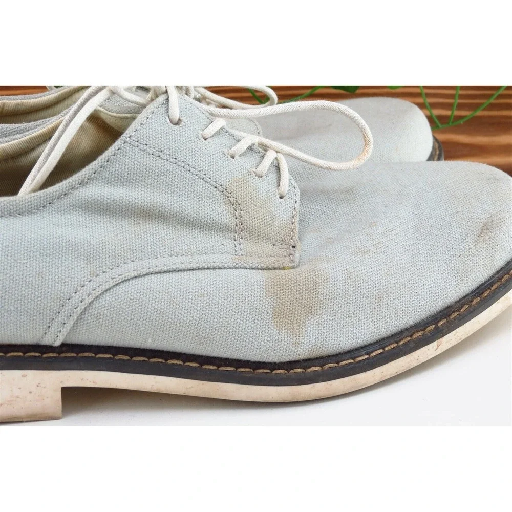 Bass Shoes Sz 10‎ D Gray Derby Oxfords Fabric Men